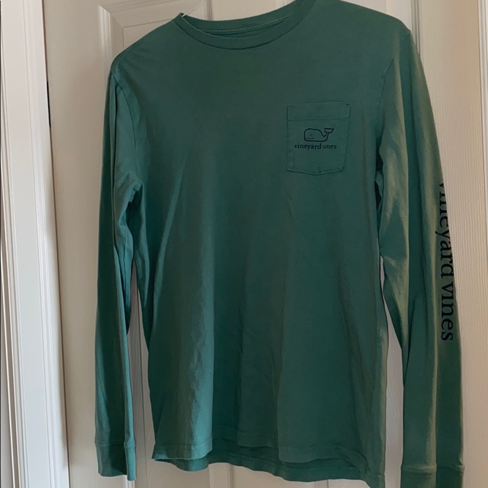 Sea foam vineyard vines long sleeve tee
